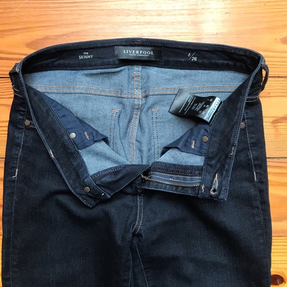 Liverpool Dark Wash Skinny Jeans, EUC, 6/28 - Picture 6 of 14